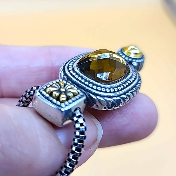 Brighton "CZARINA" Smokey Topaz Swarovski Solitaire in Victorian Revival Setting - Picture 10 of 15